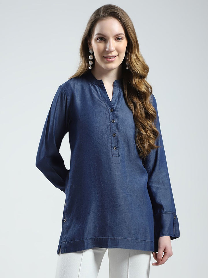 Monte Carlo Mandarin Collar Top