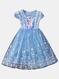 YK Girls Hiasan Fit & Flare Dress
