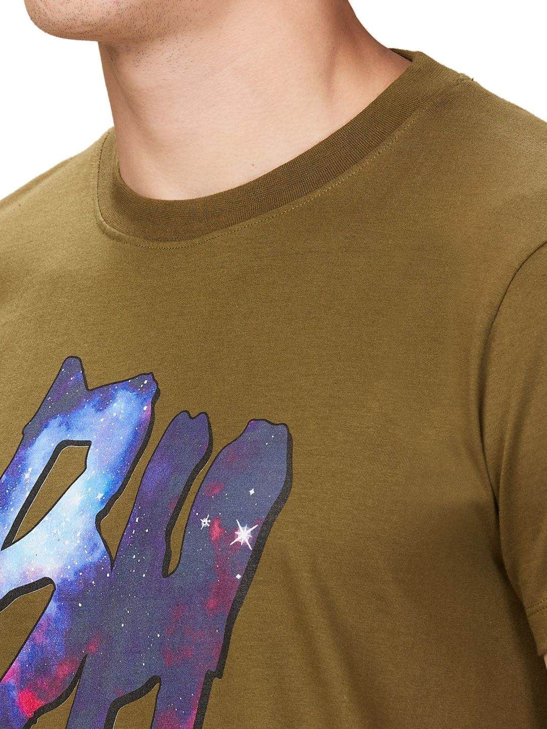 Being Human Men Typography Printed Round Neck Cotton T-shirt