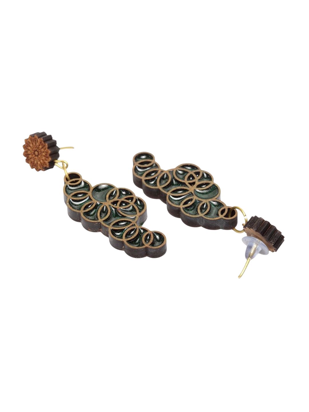 Anting-anting Drop Kontemporari Anouk Saduran Emas