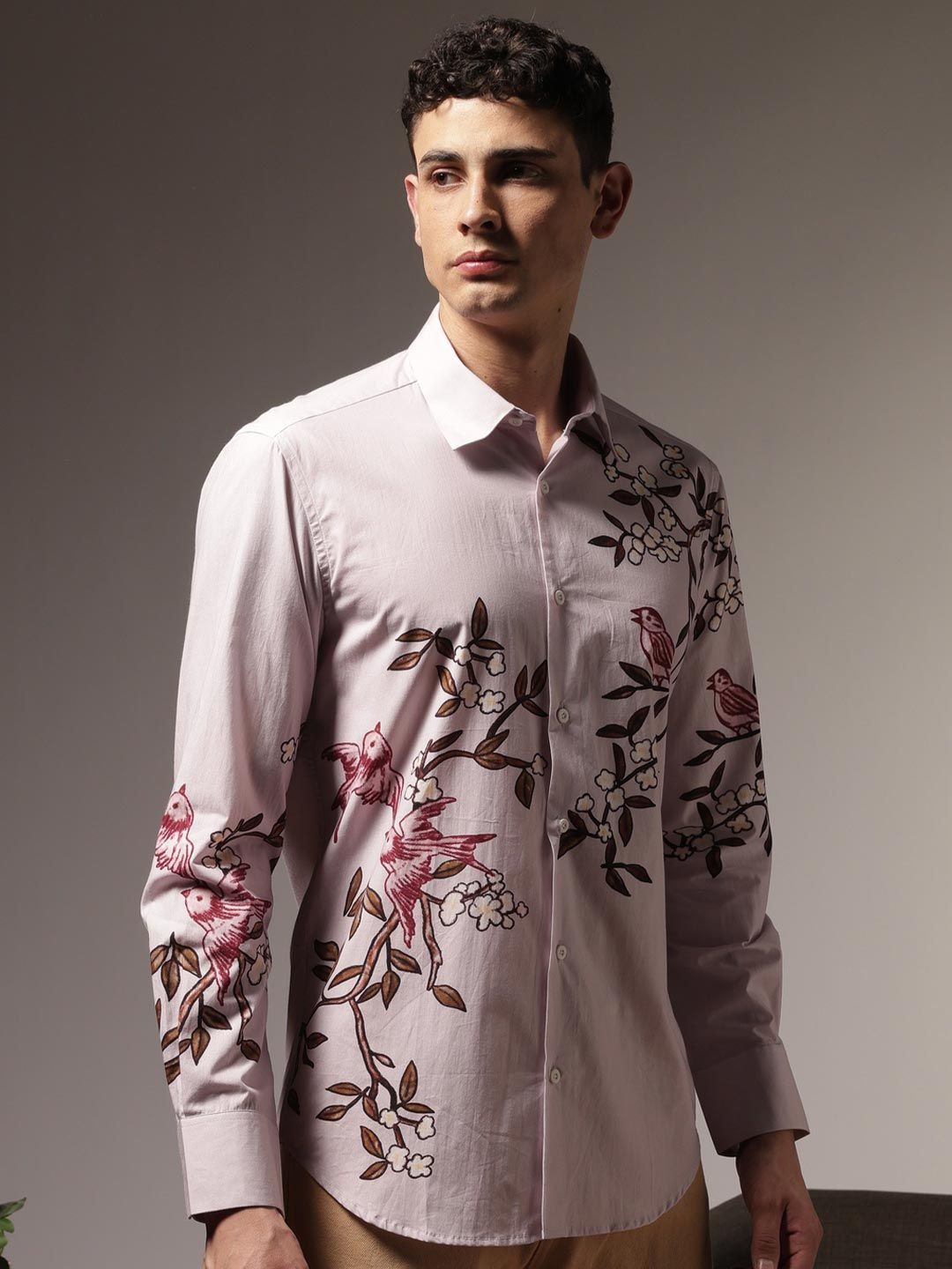 Baju Lengan Panjang Eszett Humming Branches Floral Cotton