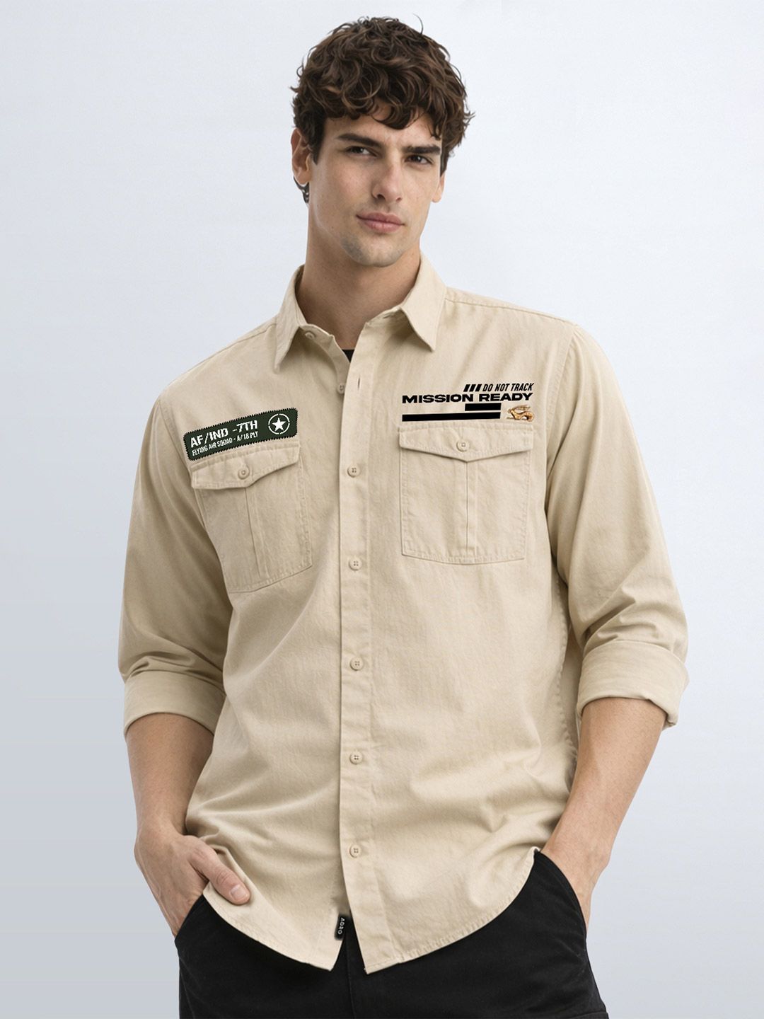 Baju Kasual Bercetak Standard ADRO Lelaki