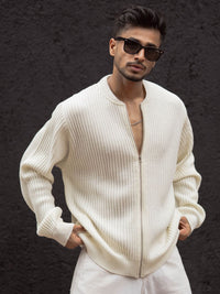 Powerlook Men Collarless Vertical Striped Casual Shirt