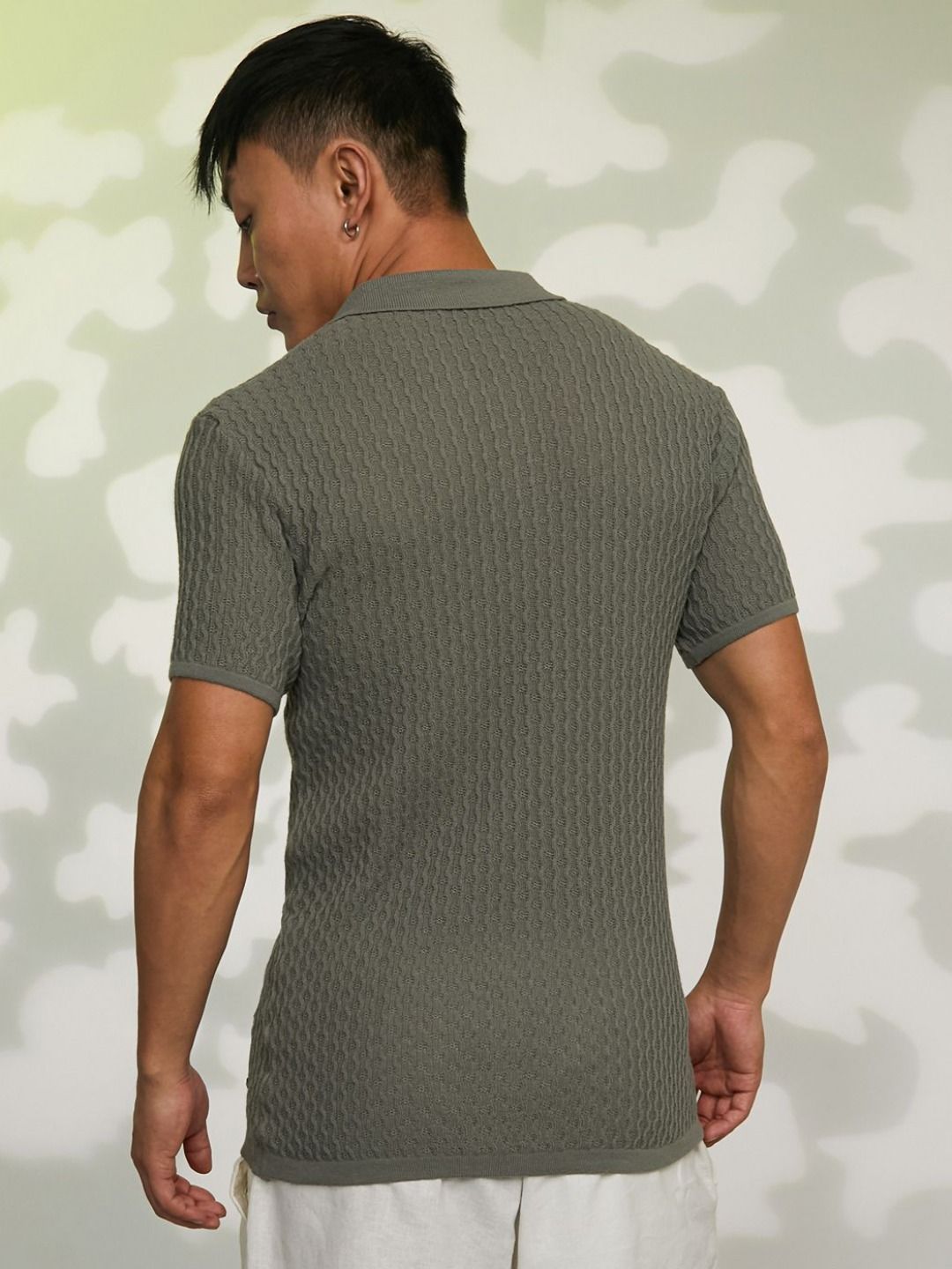 Campus Sutra Men Polo Collar Pockets T-shirt