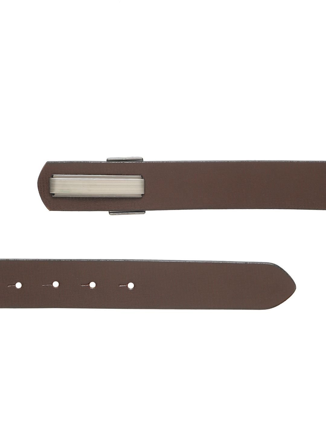 Teakwood Leathers Men Textured Leather Formal Belt