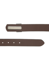 Teakwood Leathers Men Textured Leather Formal Belt