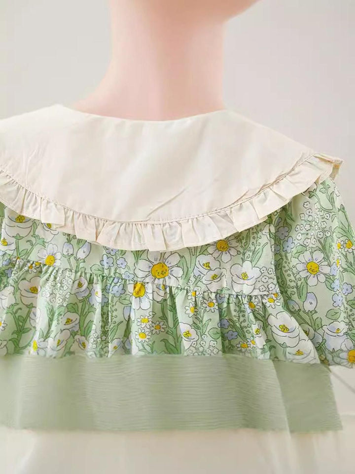 YK Floral Print Fit & Flare Dress