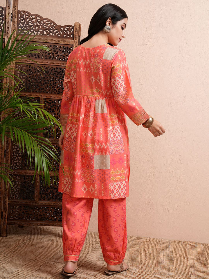 Vishudh Women Printed Kurta With Joggers Co-Ords