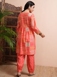 Vishudh Women Printed Kurta With Joggers Co-Ords