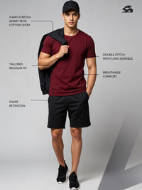 ADRO Short Sleeves Cotton Regular Fit T-shirt