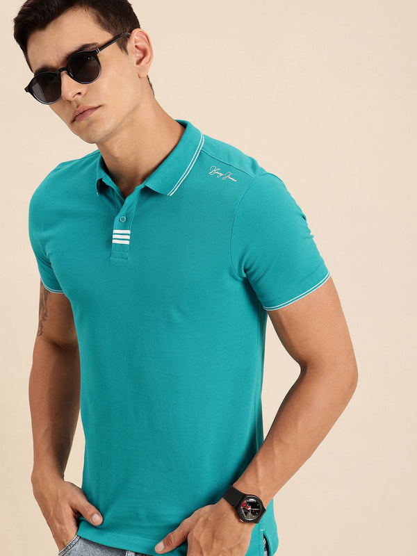 Being Human Polo Collar Pure Cotton T-shirt