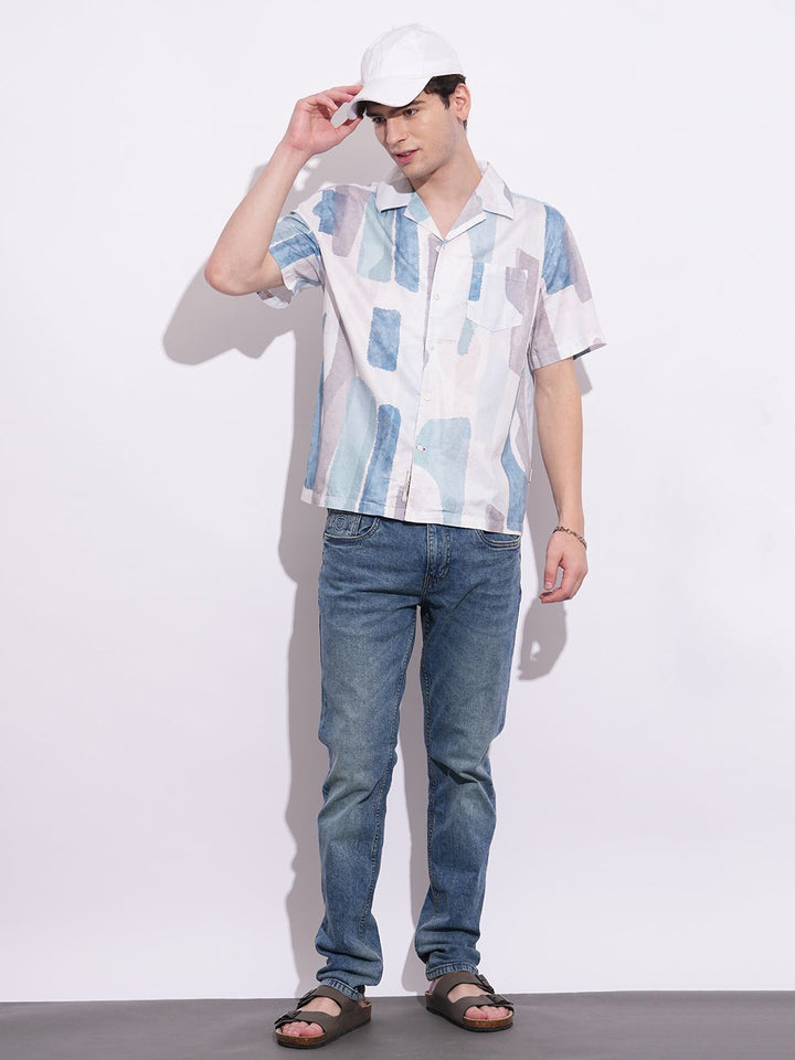 Being Human Men Classic Opaque Printed Casual Shirt