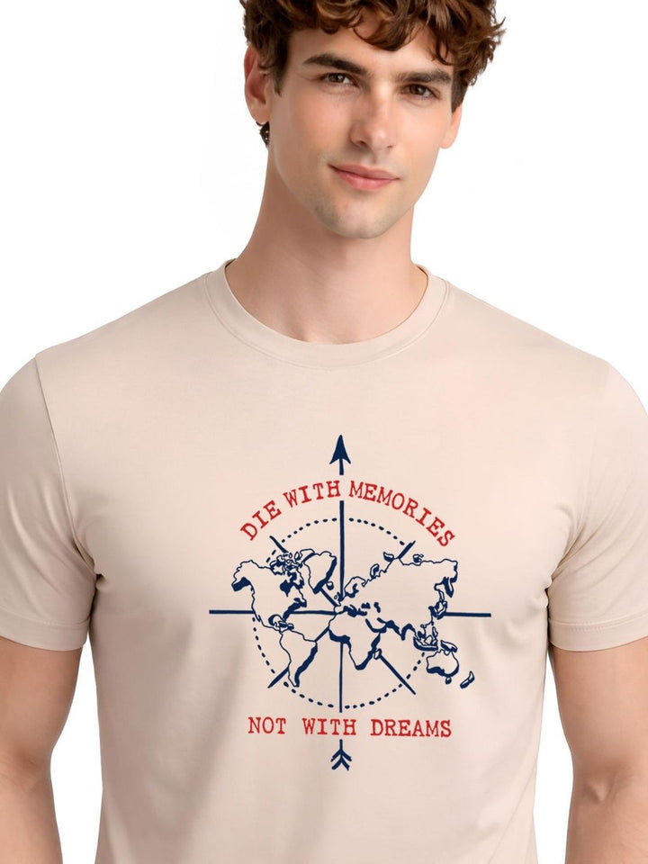 ADRO Men Typography Printed T-shirt