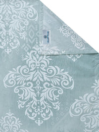 KLOTTHE Green Polycotton Floral Fine Flat 300 GSM King Bedsheets