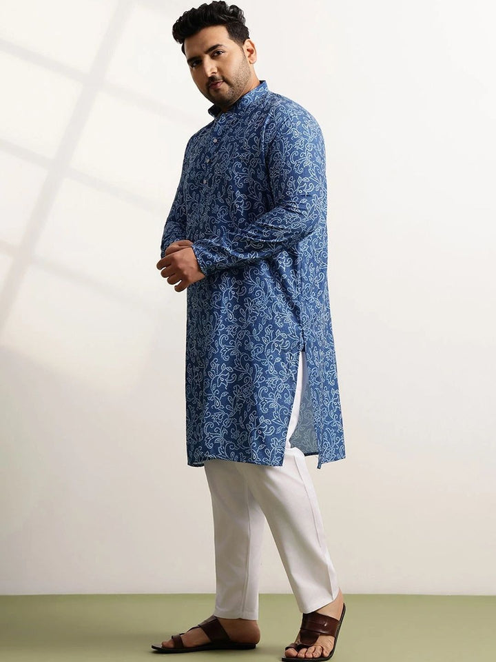 SOJANYA PLUS Men Ethnic Motifs Printed Regular Kurta with Pyjamas