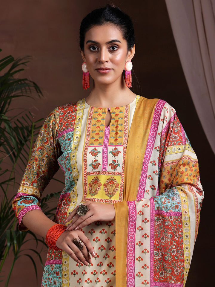 Libas Ethnic Motifs Printed Kurta with Trousers & Dupatta