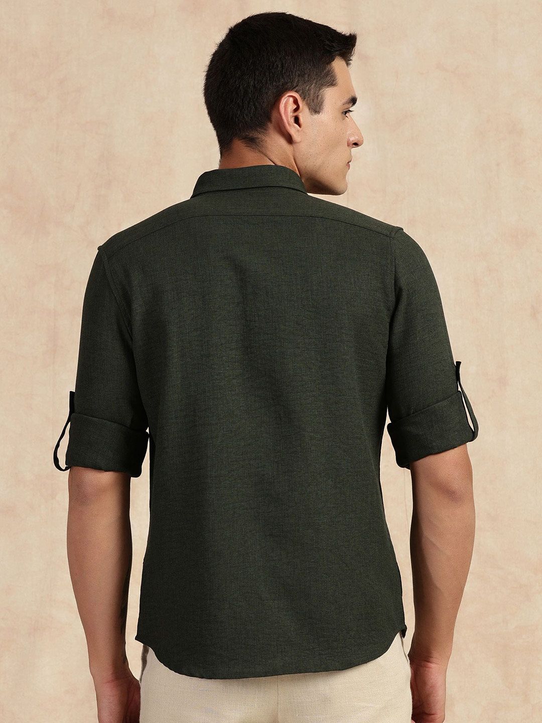 Thomas Scott Men Slim Fit Button-Down Collar Casual Shirt