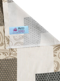 Myntra Elegant Homes Berwarna-warni & Hitam Geometrik 400 TC Cadar King dengan 2 Sarung Bantal