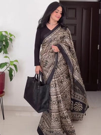 KALINI Kalamkari Printed Saree