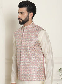 SOJANYA LUXE Jaket Nehru Kolar Mandarin Sulam Lelaki