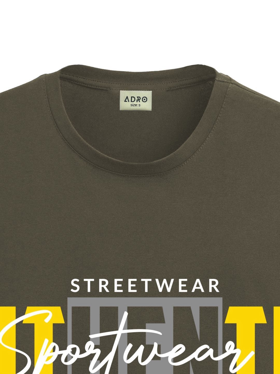 ADRO Men Graphic Printed Round Neck Cotton T-shirt