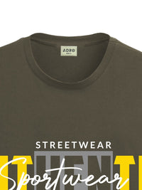 ADRO Men Graphic Printed Round Neck Cotton T-shirt