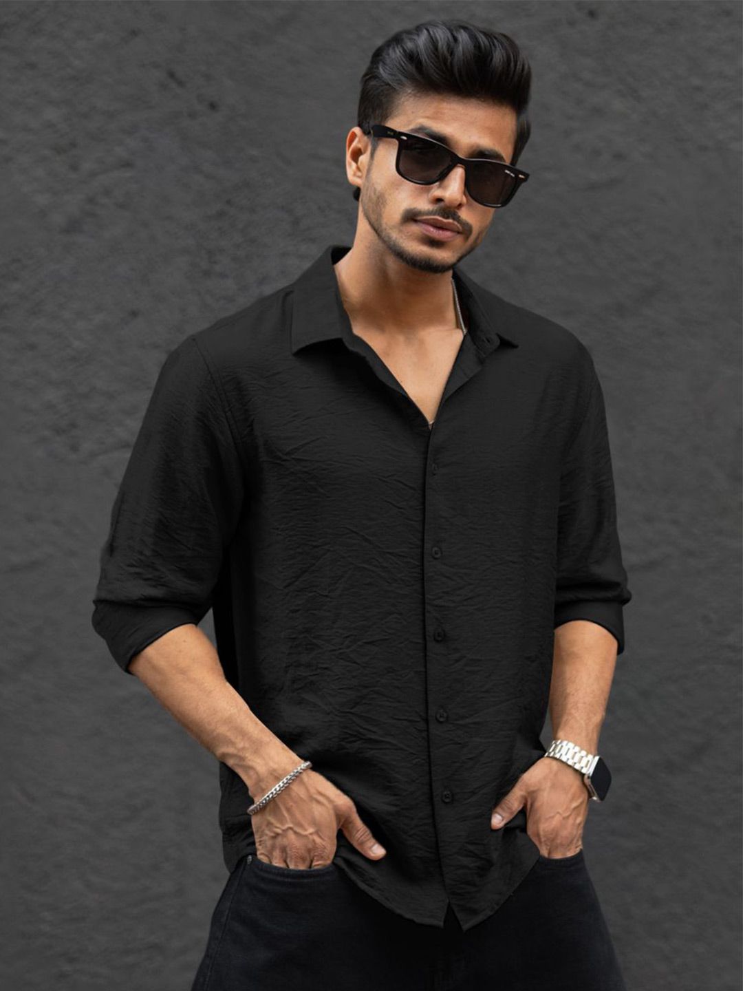 Powerlook Men Solid Regular Fit Casual Shirt