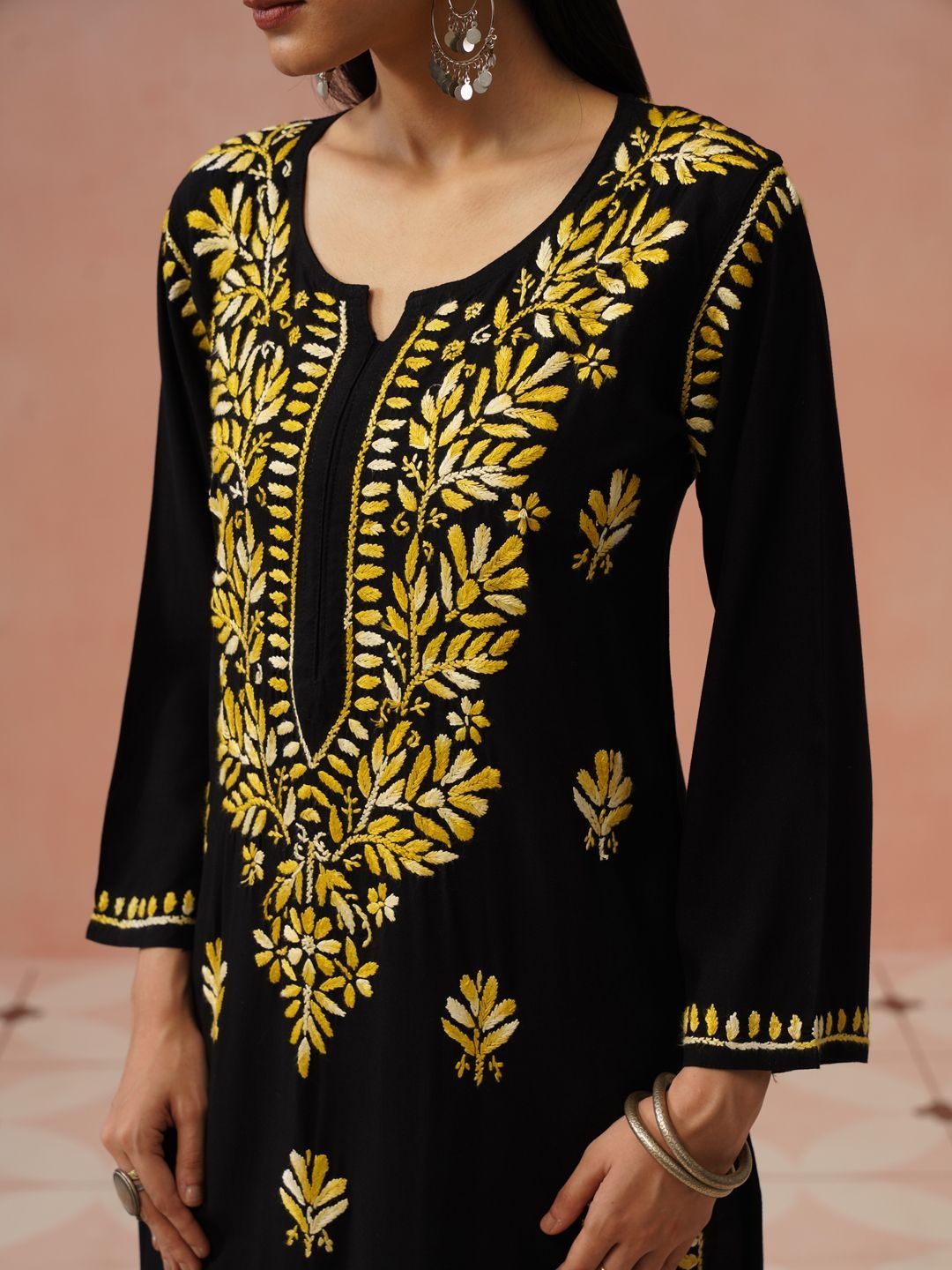 House of Chikankari Women Ethnic Motifs Embroidered Chikankari Kurta