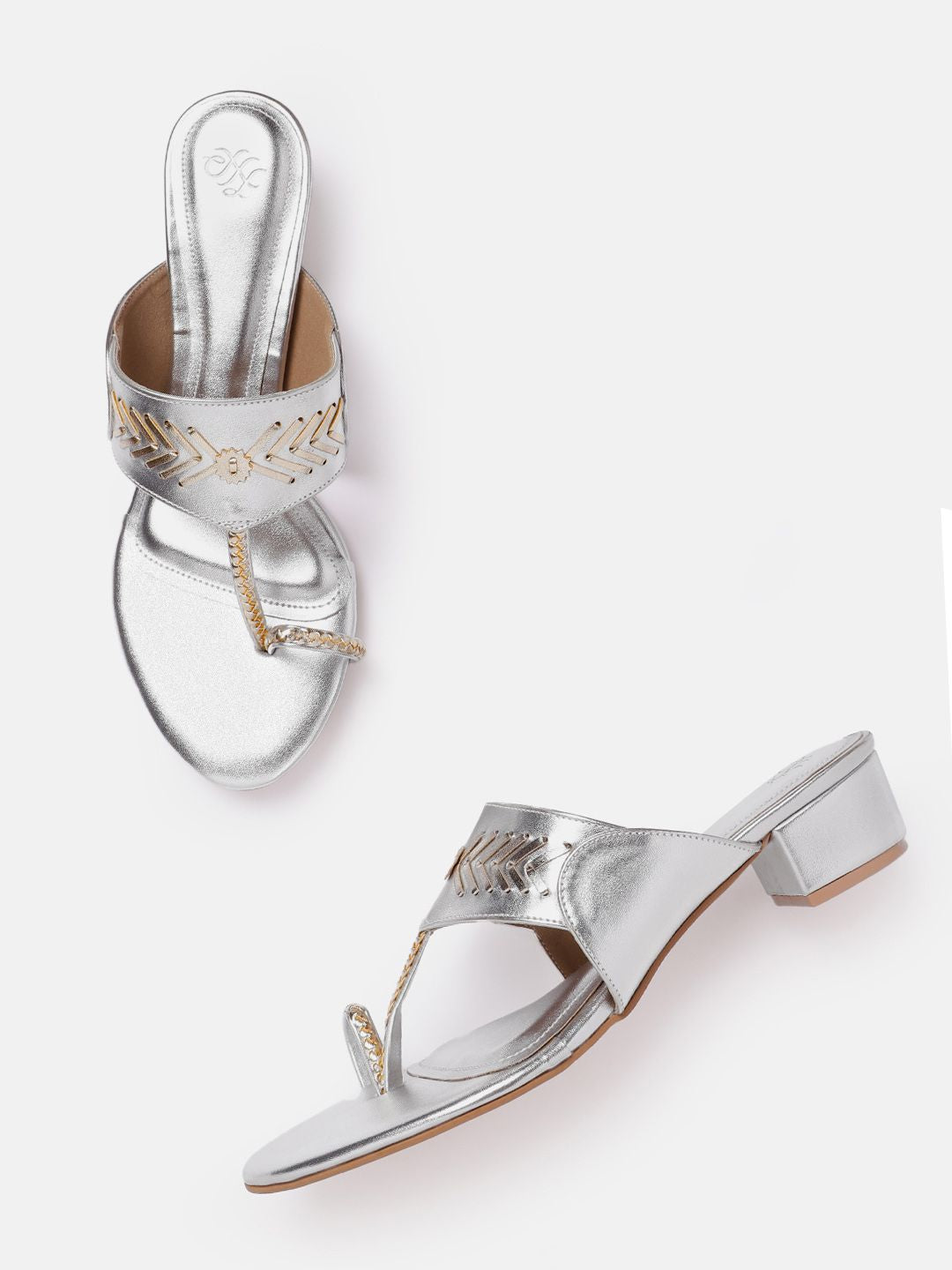 House of Pataudi Open Toe Block Heels