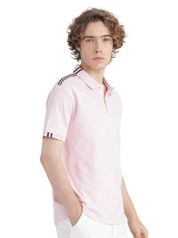 RARE RABBIT Men Polo Collar Applique T-shirt