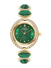 Sambungan Perancis Wanita Sunray Dial & Gelang Gaya Gaya Tali Analog Watch FCD1NGM