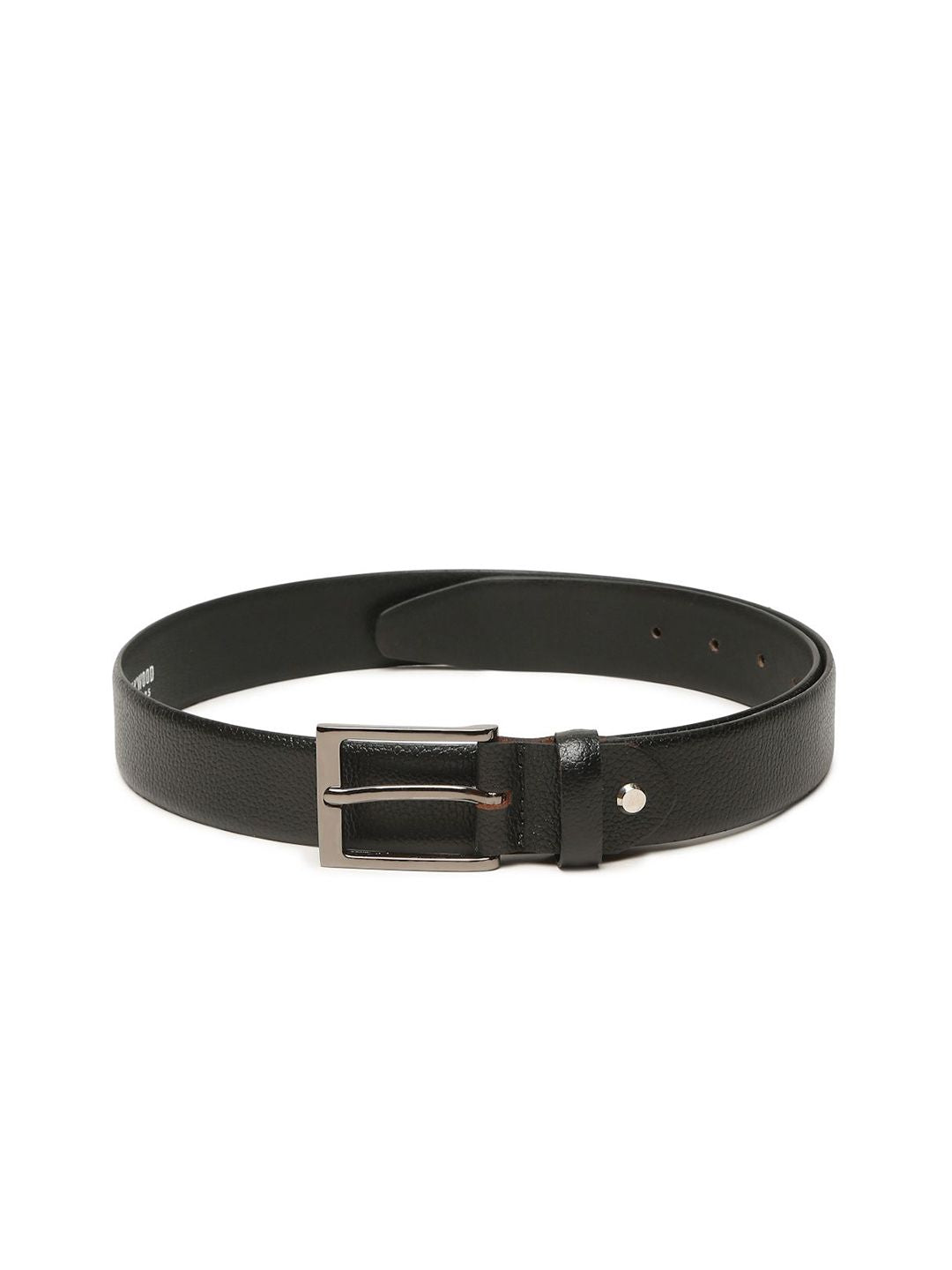 Teakwood Leathers Men Textured Leather Belt