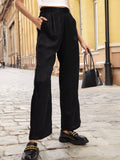 DressBerry Women Essential Pleated Flare Trousers