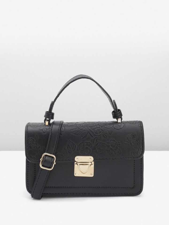 DressBerry Textured Structured Satchel