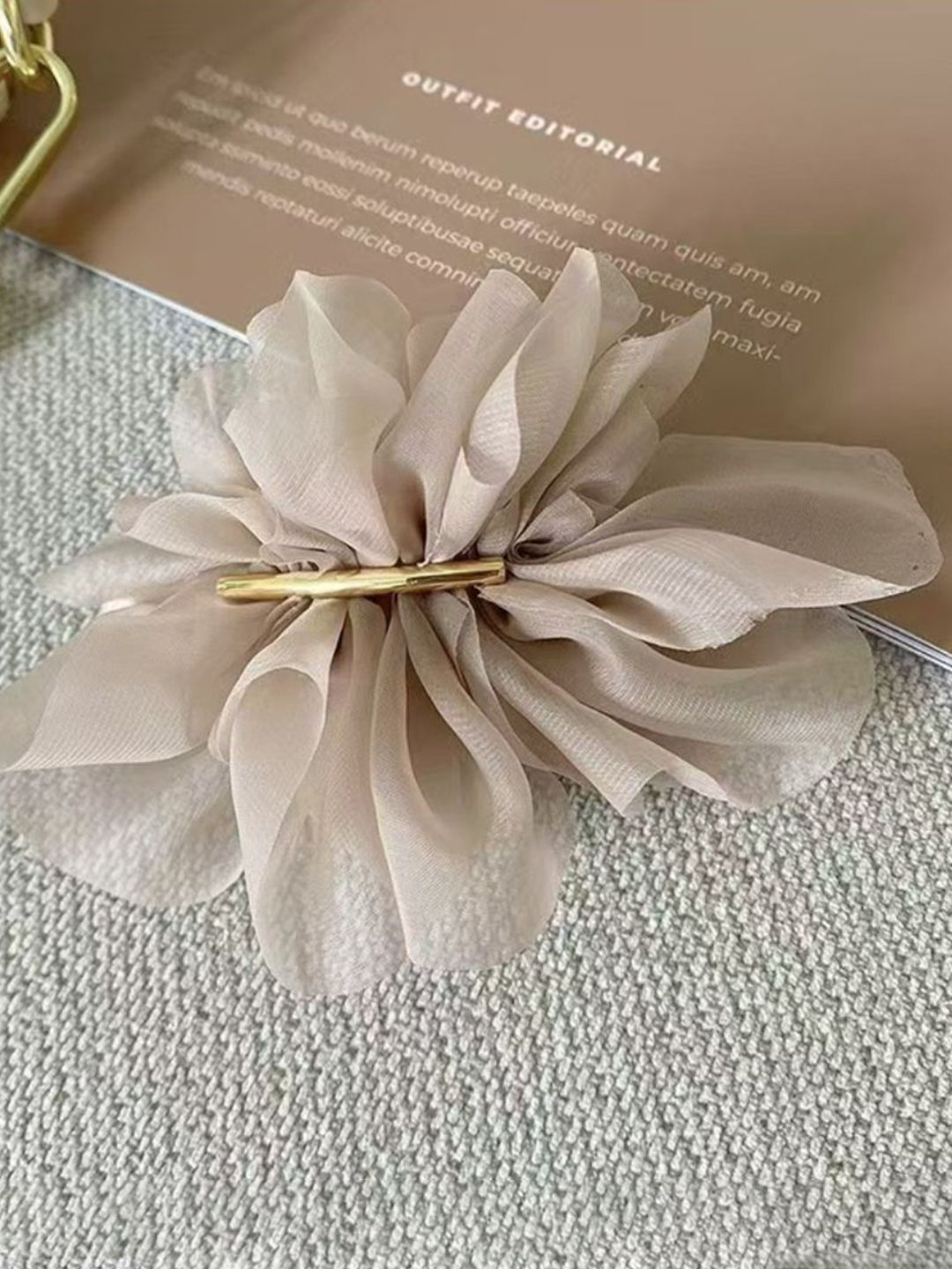 SALTY Women Ruffle Hair Pin for Hair Accessories