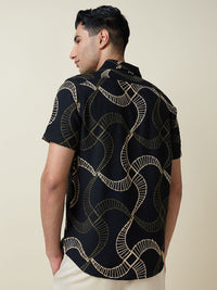 Thomas Scott Men Embroidered Regular Fit Casual Shirt