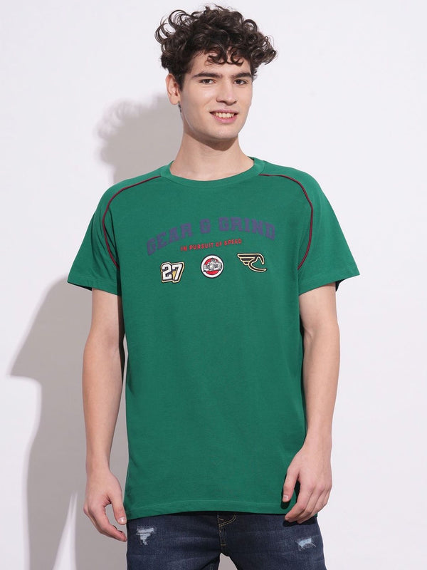 Menjadi T-Shirt Lelaki Manusia dicetak