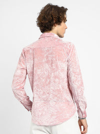 Campus Sutra Men Comfort Spread Collar Textured Casual Shirt
