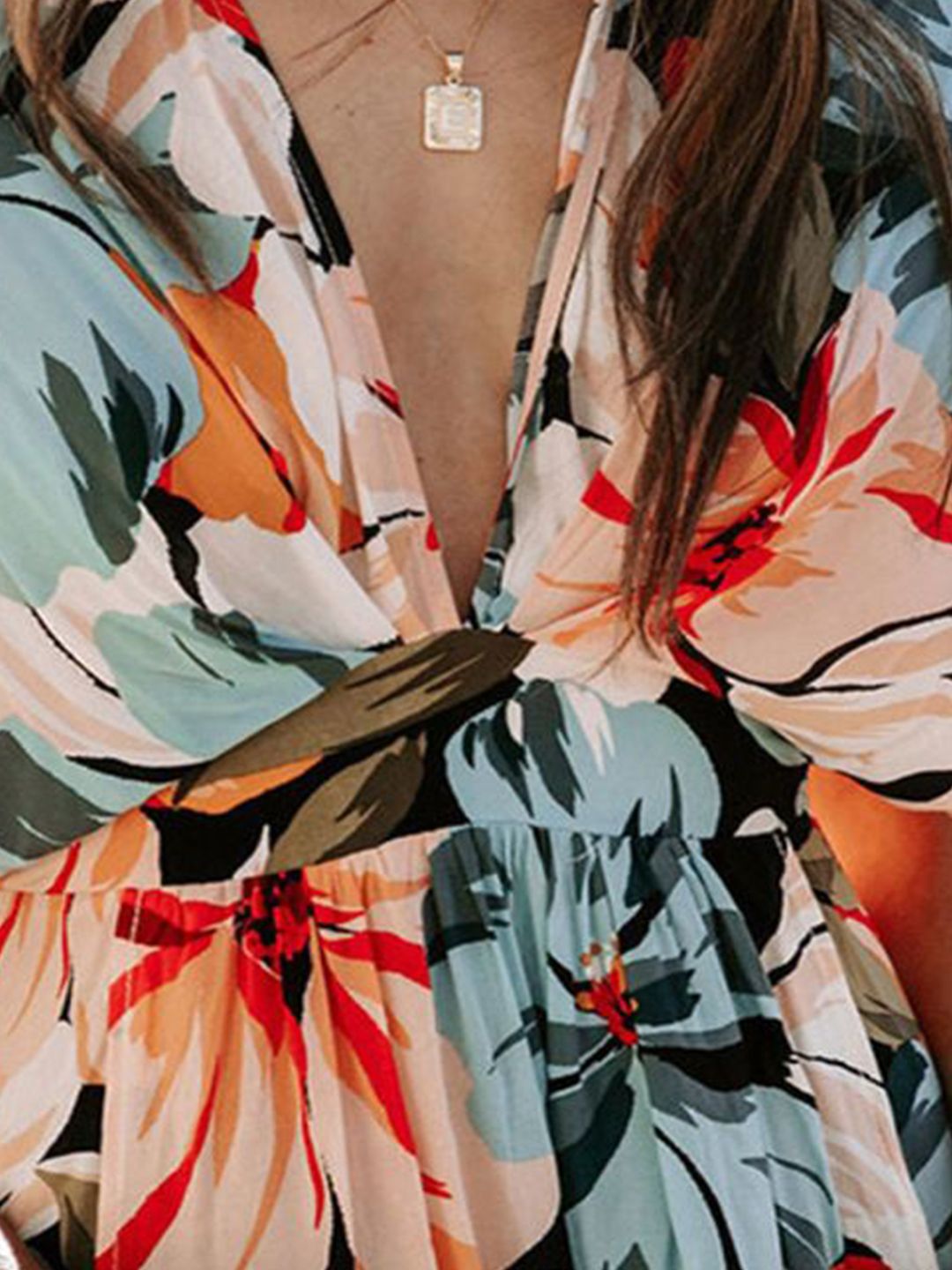 all about you Floral Printed Slits Maxi Dress