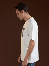 THE BEAR HOUSE Men Printed Drop-Shoulder Sleeves T-shirt