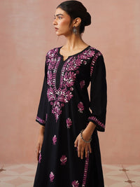 Rumah Wanita Chikankari Sulam Kurta Chikankari