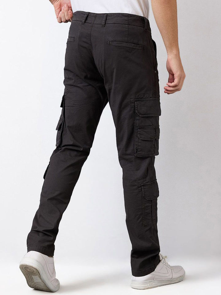 SPYKAR Men Straight Fit Mid Rise Cargos