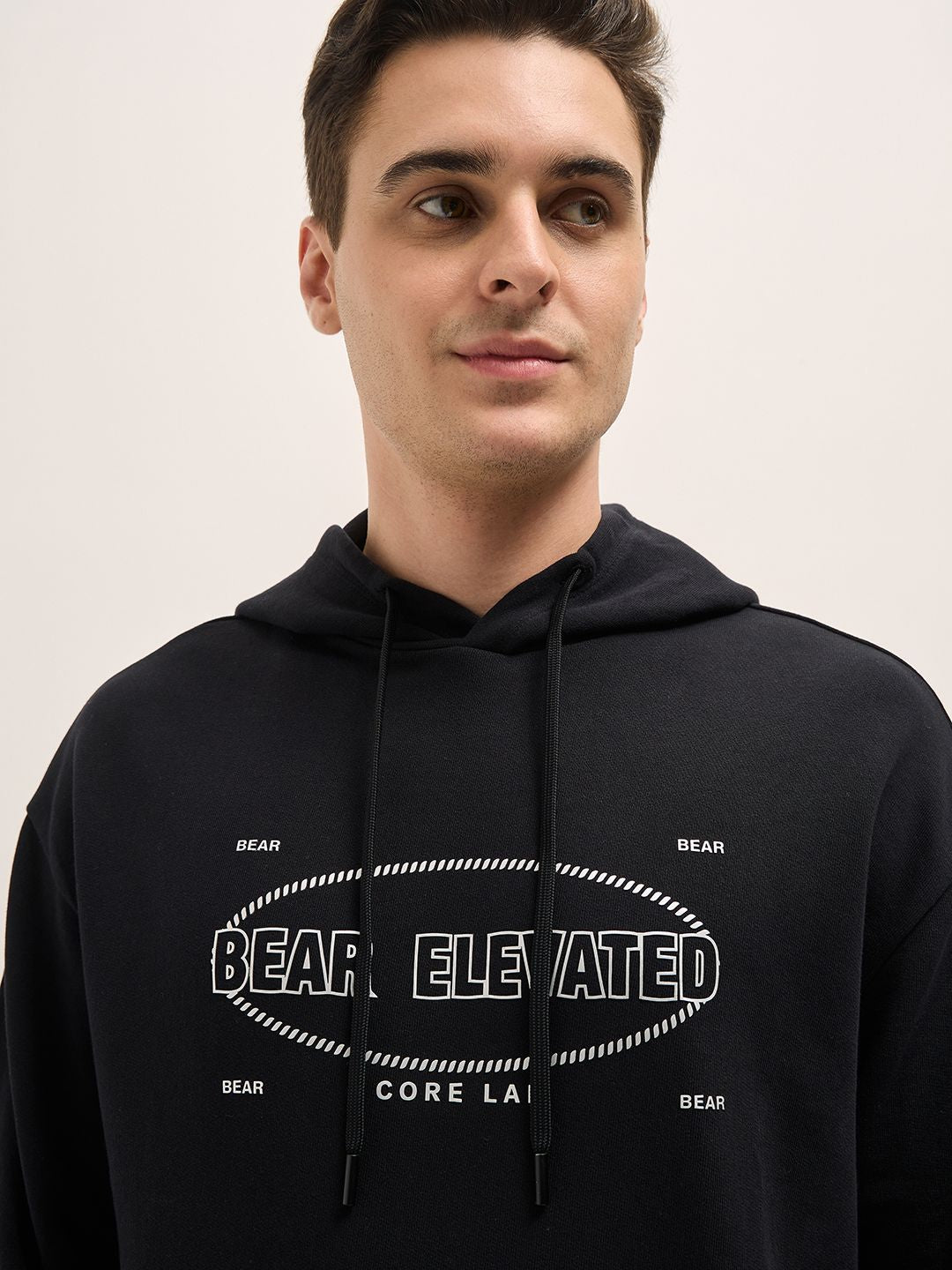 THE BEAR HOUSE Men Printed Hooded Sweatshirt