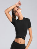 DressBerry Round Neck Crop Top