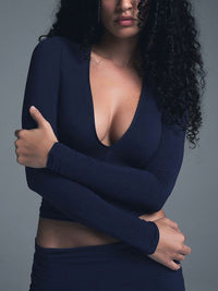 DressBerry Women V-Neck Fitted Casual Top