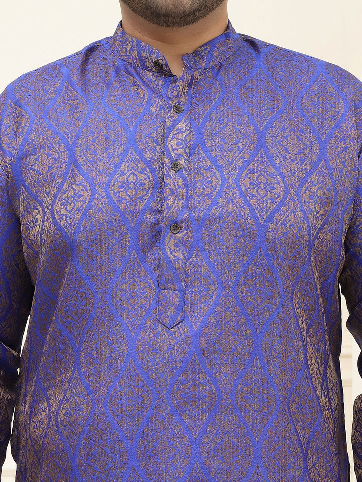 SOJANYA PLUS Plus Size Woven Design Kurta with Pyjama