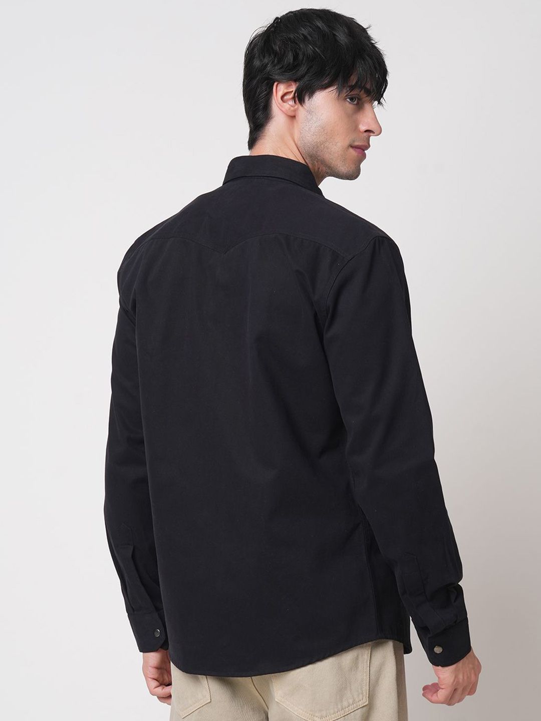 VASTRADO Men Classic Slim Fit Opaque Casual Shirt