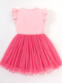 YK Girls Solid Blouson Dress