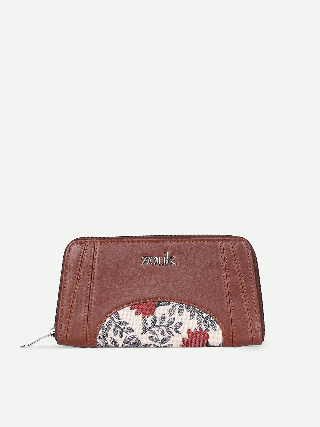 ZOUK Women Arika Zipper Wallet Nawabi Couture