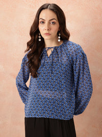 all about you Semi Sheer Tie-Ups Top